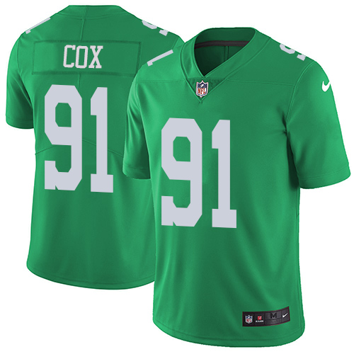 Nike Eagles #91 Fletcher Cox Green Men's Stitched NFL Limited Rush Jersey - Click Image to Close